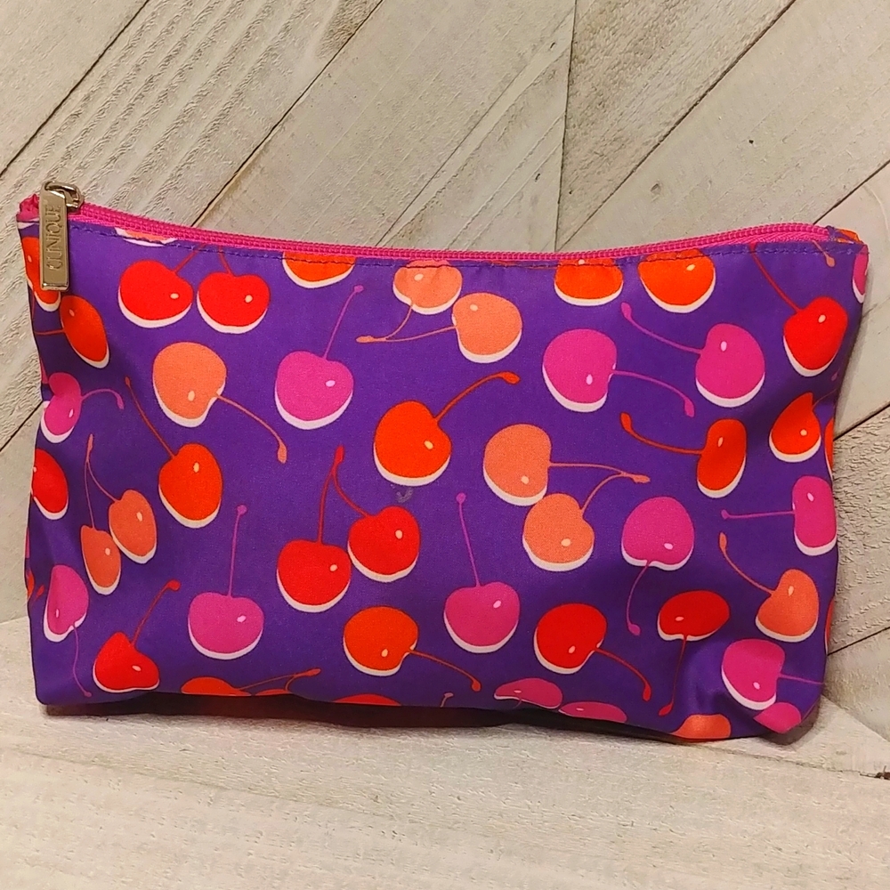 Clinique Cherry Print Makeup Cosmetic Bag